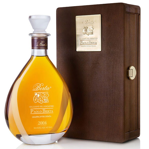 Berta Grappa Paolo Berta mit Hozkiste 70cl