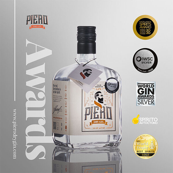 Piero Dry Gin 70cl – Bild 3