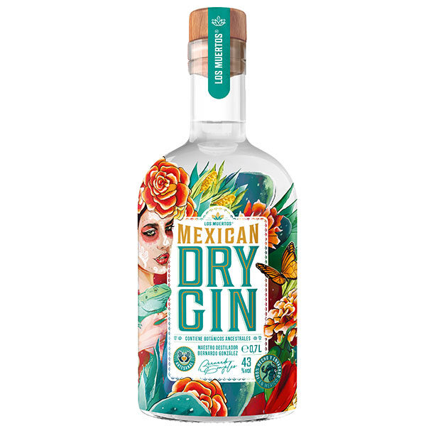 Los Muertos Mexican Dry Gin 70cl – Bild 1