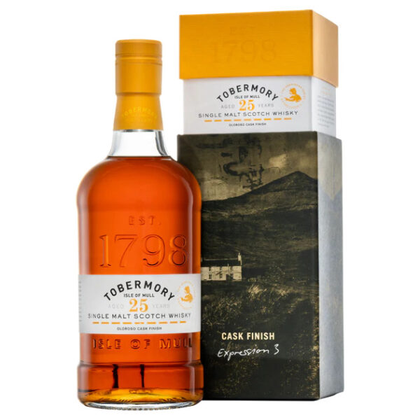 Tobermory-Hebridean-Series-25-Year-Old-Bottle-and-Pack-Shot